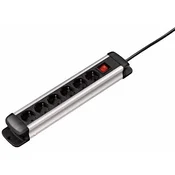 Hama Razdelilnik s stikalom, 6x, črn, zaščiteni kontakti Kopp 120702024