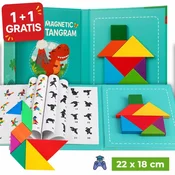 Cool Mango magnetna 3D slagalica 2 komada (1 + 1 GRATIS), kreativna igra za djecu - Tangramy