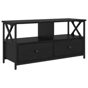 Vidaxl TV omarica s predalom Črna Orehovina 90 x 33 x 45 cm