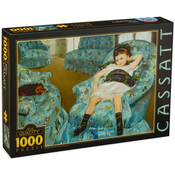 D-Toys - Puzzle Mary Cassatt : Little Girl in a Blue Armchair - 1 000 kosov