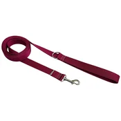 Tradicionalni pasji povodec 2 cm bordo z zapenjanjem Tradicionalni pasji povodec 2 cm bordo z zapenjanjem XL - 2,5 m