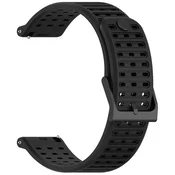 INF Združljiv 22 mm tekoči silikonski pašček za uro Suunto Vertical 2 - Črn, (5000116385)