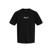JACK & JONES Majica JORCASSIS  rjava / siva / črna / bela