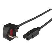 MicroConnect BS-1363/C15 2m črne barve