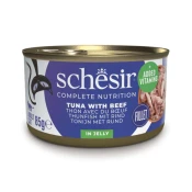 Schesir Hrana za Macke Tuna i Govedina Complete Nutrition Jelly 85g