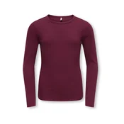 ONLY GIRLS Majica KOGLUCKY vinsko rdeča