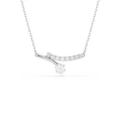 Swarovski Verižica MATRIX srebrna / bela