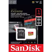 SanDisk micro SDXC kartica 1TB Extreme (190 MB/s klasa 10, UHS-I U3 V30) + adapter