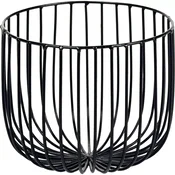 SERAX Metal Sculptures M košara 18x18 cm, črna