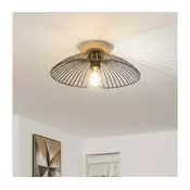 Brilagi - LED pritrjen lestenec CERIA WIRE 1xE27/40W/230V premer 38 cm črna/hrast