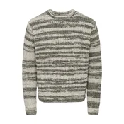 Only & Sons Pulover ONSHANK temno siva/oliva