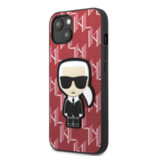Karl Lagerfeld iPhone 13 6,1 hardcase red Monogram Ikonik Patch (KLHCP13MPMNIKPI)