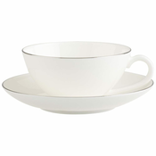 Villeroy & Boch Čajna skodelica s krožničkom iz kolekcije ANMUT PLATINUM