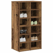 Stalak za cipele staro drvo 54x34x100,5 cm konstruirano drvo