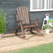 Vrtna stolica za ljuljanje 69x96x101 cm od masivnog drva smreke