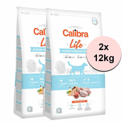 Calibra Dog Life Junior Medium Breed Chicken 2x12 kg