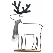 shumee Kovinska božična figurica severni jelen 5x28x40cm dekorativna