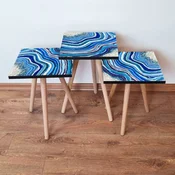 Hanah Home Set klub stocica 3Shp248, 3 komada, Šarena