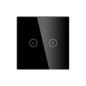 Exeshop Wi-Fi pametni prekidac 2G TUYA Crni NN (WIFI TOUCH SWITCH)