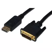 DisplayPort DVI-D konverter crno 2m AK-340306-020-S