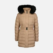 Beige Womens Down Jacket Geox Catria - Womens