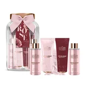 Darilni set v stekleni škatli Rose & Peony 5 kosov