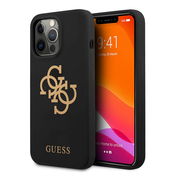 Maska za telefon Guess Hc Silicone 4G za iPhone 13 Pro, Crna