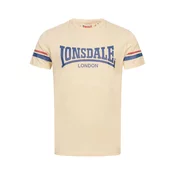 LONSDALE Majica  CREICH  pesek/modra/rdeča