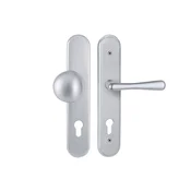 Varnostna armatura TWIN DAVID ELEGANT HTSI 4500 (CH-SAT), levi ročaj/ročaj, Odprtina za cilindrični vložek PZ, Twin CH-SAT (krom mat), 90 mm