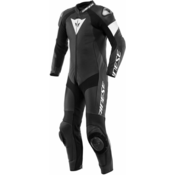 Dainese Tosa Leather 1Pc Suit Perf. Black/Black/White 52 Jednodjelni moto kombinezon