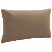 Vidaxl Hrbtna blazina PUTTEN 100% poliester Taupe 70 x 40 x 15 cm