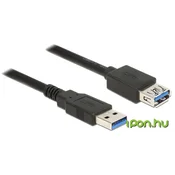 Delock Podaljševalni kabel USB 3.0 tipa A moški in USB 3.0 tipa A ženski 1,0 m črn