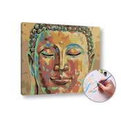 Slikanje po številkah SPIACI BUDHA | nizka težavnost - brez okvirja
