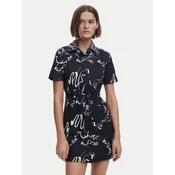 Desigual Srajčna obleka 25SWVW38 Črna Regular Fit