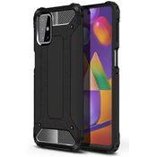 MG Hybrid Armor plastika ovitek za Samsung Galaxy M31s, črna
