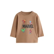 Next Majica Marvel mokka / kari / zelena / črna