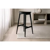 Venture Design Barski stol Orust 43x49x77 cm črne barve