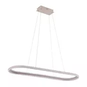 LED luster na sajli CASHMERE LED/80W/230V 30x100 cm bela