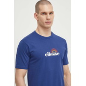 Pamucna majica Ellesse Trea T-Shirt za muškarce, boja: tamno plava, s tiskom, SHV20126
