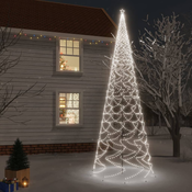 VIDAXL Stožasto božićno drvce hladno bijelo 3000 LED žarulja 230x800cm