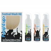 Pump’d UP 99% Dezinfekční Kit (dezinfekční šampón, sprchový gel a ruční dezinfekce) 3*70g