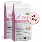 Alleva SP EQUILIBRIUM dog sensitive pork adult medium/maxi 2x12 kg