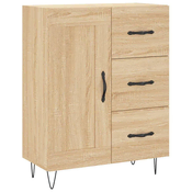 Komoda sonoma hrast 69,5x34x90 cm inženirski les