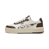 PUMA Carina Mia Wild Sneakers Women, Shoes, White/Chestnut Brown, 40.5