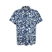 Jack & Jones Plus Srajca JPRBLUBILBAO  temno modra / bela