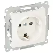 shumee Simon 54 Enojna vtičnica schuko z/brez 16A IP20 z zaporo za tirnico bela DGSz1Z.01/11
