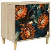 vidaXL Kopalniška omarica LOCHEM Sonoma 60 x 40 x 60 cm Inženirski les