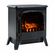 HOMCOM HOMCOM Električni kamin z nastavljivo močjo učinka plamena 900W/1800W, 36 x 25,5 x 41,5 cm, črn, (20752715)