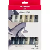 Amsterdam Standard Series Acrylics Set 12x20 ml Greys