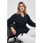 Majica Max Mara Leisure ženska, mornarsko modra barva